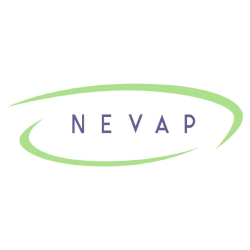 NeVap Green and Purple logo