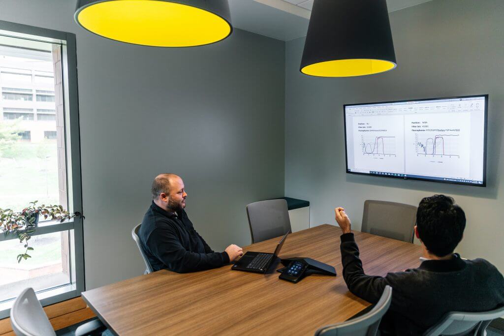 Science entrepreneurs collaborate in Innovation Space conference room